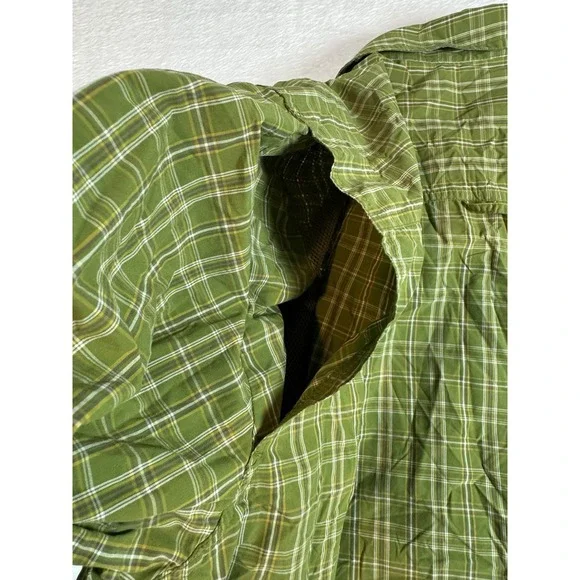 Mens Woolrich Long Sleeve Button Front Shirt Size XL Plaid Hiking KLEP Vented - Picture 8 of 9